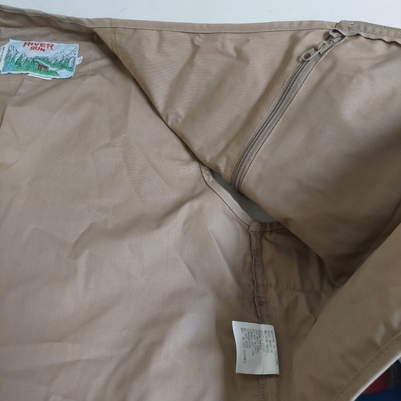 River Run Vintage Tan Fishing Vest Outdoor Gear Men Size Small Waterproof Zip‎ - Picture 6 of 13